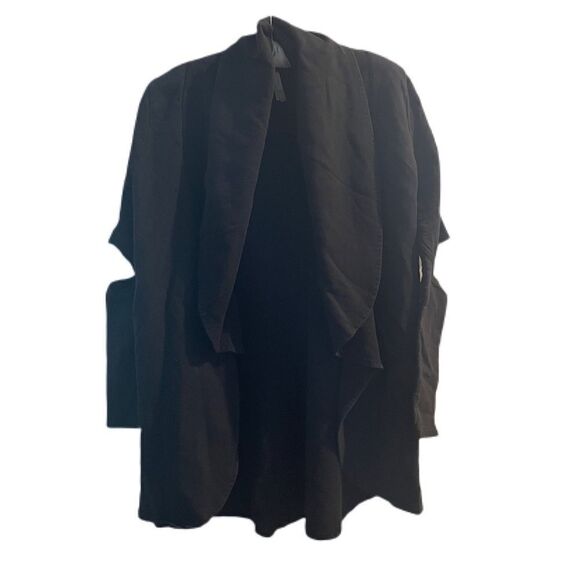 Mono B Black Open Elbow Cardigan - Picture 1 of 6